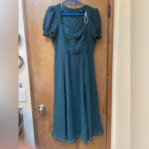 Donating end of July! Lulu’s Swiss Dot Midi Dress